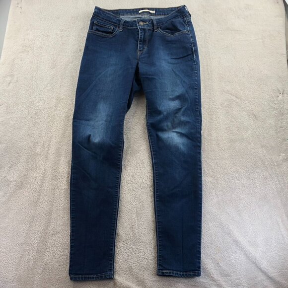 Levis Womens 811 Jeans Size 30 Curvy Skinny Leg Ankle Classic Blue Denim Casual - Picture 13 of 14
